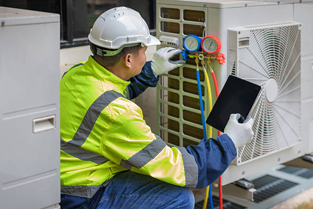 Professional Hvac technician working in Graham, TX